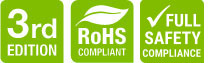 ROHS, 3rd Edition, and Full Safety Logos