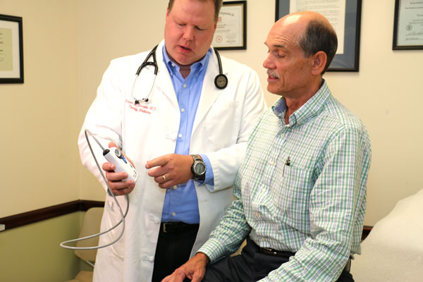 Picture of a ABPM Patient with Doctor