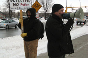 Man Protesting